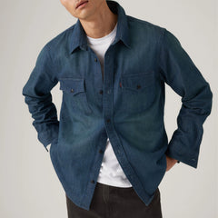 Relaxed Fit Western Shirt - Too Good - Dark Wash