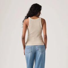 Garment Dye Essential Racer Tank Top - Garment Dye - Grey