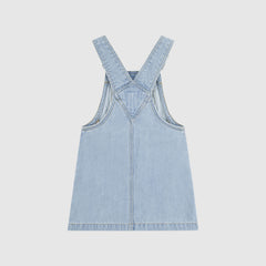 Denim Side Pocket Skirtall Toddler 2T-4T - Marin Babe - Light Wash