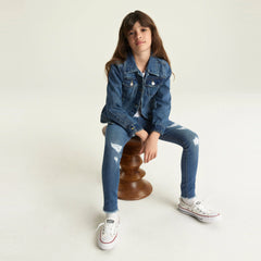 Trucker Jacket Big Girls 7-16 - Bristol - Medium Wash