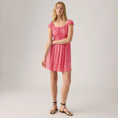 Yara Crepe Dress - Rita Floral - Orange