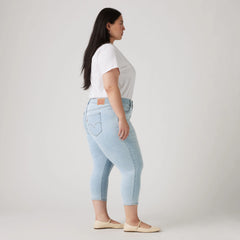 311 Shaping Skinny Capri Women's Jeans (Plus Size) - Hold It Down Plus - Light Wash