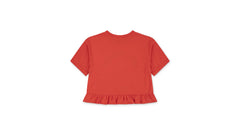Peplum Top Big Girls 7-16 - Poppy - Red