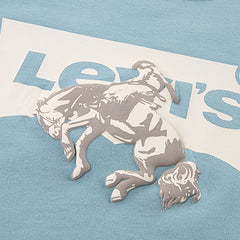 Bucking Batwing Tee Big Boys 8-20 - Stone Blue - Blue