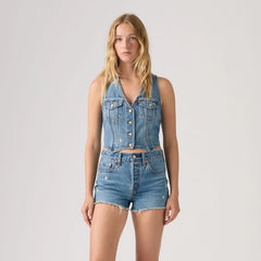 Racer Vest - Bee In The Bonnet Ve - Medium Wash