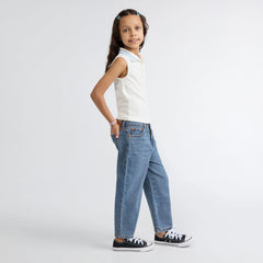 Baggy Barrel Jeans Little Girls 4-6x - Dance Around - Blue