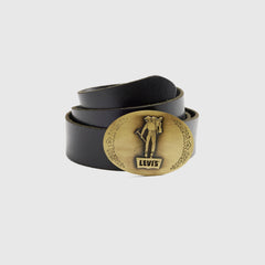 Saddle Man Plaque Belt - Caviar - Black