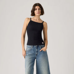 Dry Goods Apron Tank Top - Anthracite Night - Black