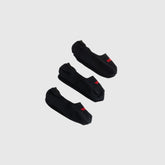 Mid Rise Footie Socks (3-Pack) - Black