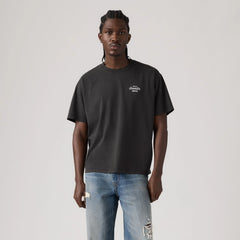 Relaxed Fit Graphic Boxy T-Shirt - Coastal Creative Gremlin Jet - Black