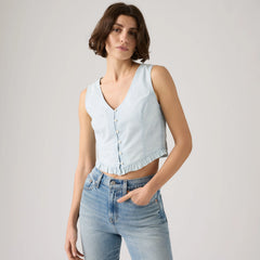 Teagan Blouse - Watch Me - Light Wash