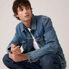 Trucker Jacket - Washed Away - Medium Wash