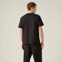 Relaxed Fit Vintage Batwing Graphic T-Shirt - Vintage Pecan - Black