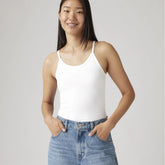 Plush Stretch Tank Top - White