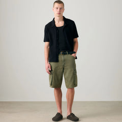 Costa Knit Camp Shirt - Jet Black - Black