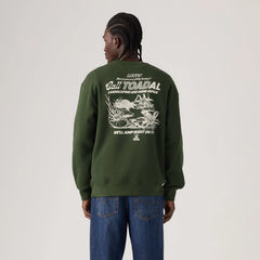 Relaxed Graphic Crewneck Sweatshirt - Toadal Lawn And Home - Green