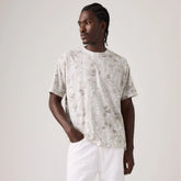 Boxy Short Sleeve T-Shirt - Falke Birch Camo Silvery Tonal - Grey