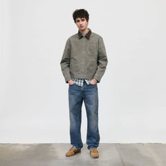 Full-Zip Mechanic Trucker Jacket