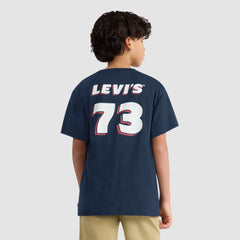 Short Sleeve Modern Jersey Graphic Tee Big Boys 8-20 - Dress Blues - Blue