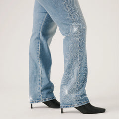 BEYONCÉ x LEVI'S® 501® Curve Jeans - Western Crystal - Dark Wash