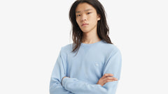 Lightweight Housemark Logo Sweater - Soft Chambray Blue - Blue