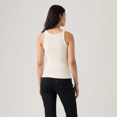 Graphic Logo Hayes Racer Tank Top - Tank Levi'S Mini Boot Egret - White