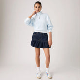 Flounce Mini Lightweight Skirt - Reign Of The Rinse - Dark Wash