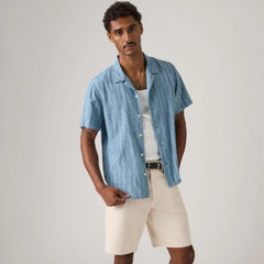 Sunset Camp Dobby Shirt - Felix Indigo Dobby - Blue