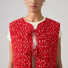 Rue Liner Vest - Angela Daisy Urban R - Red
