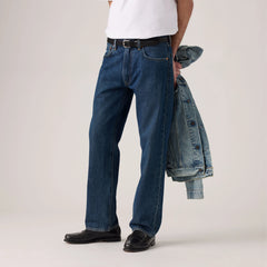 555™ Relaxed Straight Men's Jeans - Check The Score - Dark Wash