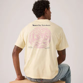Relaxed Fit Vintage Graphic T-Shirt - Sunrise Sessions Rutagbaga - Tan
