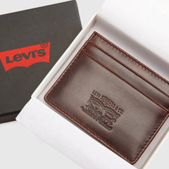 Leather Card Case - Seal Brown - Brown