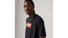 Relaxed Fit Vintage Batwing Graphic T-Shirt - Vintage Chili Oil - Black