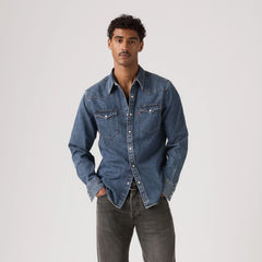 Barstow Western Denim Shirt - Solucell Western - Medium Wash
