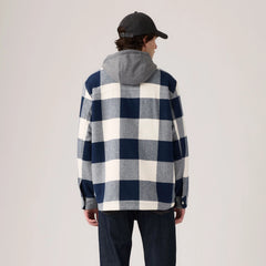 Francisco Sherpa Flannel Jacket - Jerome Buffalo Plaid - Blue
