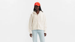 Everyday Zip-Up Hoodie Sweatshirt - White Swan