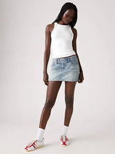 Superlow Mini Skirt - Roll It Up Clean - Medium Wash