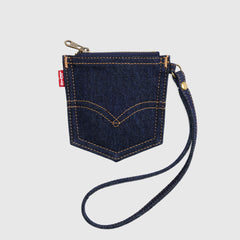 Back Pocket Pouch Bag Charm - Ocean - Dark Wash