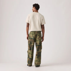 Baggy Field Cargo Men's Pants - Phalarope Camo Print - Green