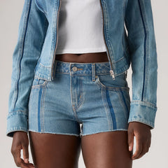 Low Rise Shadow Women's Shorts - Shadow Work Short - Medium Wash