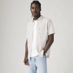 Short Sleeve Classic One Pocket Standard Fit Shirt - Bridges Plaid Country Air - Multi-Color