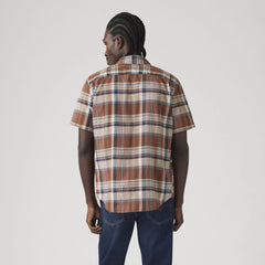 Short-Sleeve Classic One Pocket Standard Fit Shirt - Keith Plaid Egret - Multi-Color