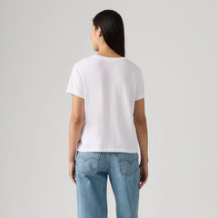 Graphic Logo Favorite Short Sleeve Tee - Serif Logo Tee Brigh - White