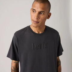Relaxed Fit Short-Sleeve Graphic T-Shirt - Bolster Logo Phantom - Black