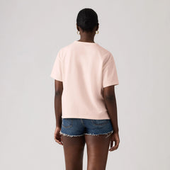 Graphic Logo Vintage Short Sleeve Tee - Poster Daisy Boots C - Pink