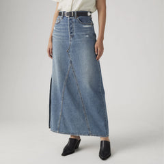 Long Icon Skirt - Verified Vintage Ski - Medium Wash