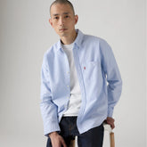 Sunset One Pocket Standard Fit Oxford Shirt - Allure - Blue
