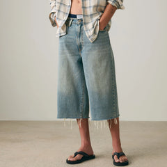 478™ Baggy 18" Men's Capri Shorts - Mello Mornings - Light Wash