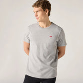 Classic Housemark T-Shirt - Mid Tone Grey Heathe - White