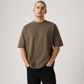 Heavyweight Loose Garment Dye T-Shirt - Garment Dye Maitake Brown - Brown